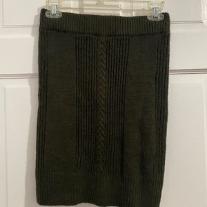Express Cable Knit Mini Sweater Skirt S